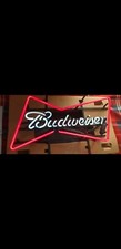 Nos Budweiser Neon Sign and Pump top with transformer