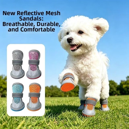 4pcs set breathable mesh - 4pcs/set, dog