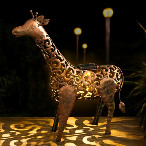 Solar led giraffe ornament - giraffe,