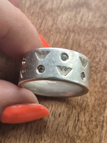 Emporio armani silver ring - emporio,