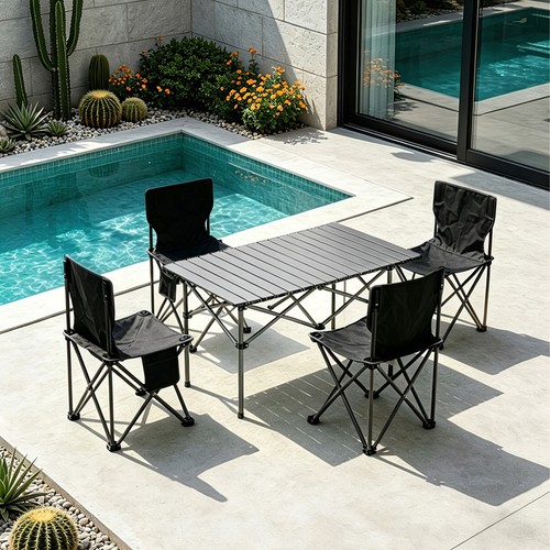 Folding camping table - folding,