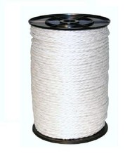 6MM WHITE ELECTRIC POLY ROPE -