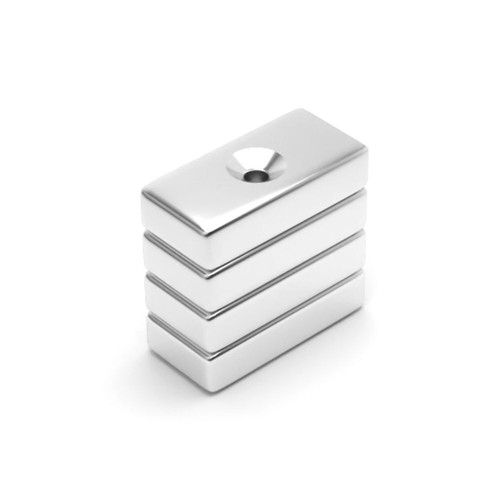 Neodymium countersunk block - neodymium,