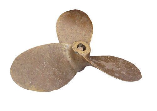Bronze three blade boat - bronze, three-blade