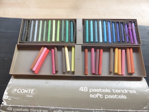 Conte soft pastels part - pastels..part, set