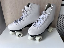 Roces RC1 Classic Roller Skates Quad 4 Wheels Skating White Size UK 8 EU 42