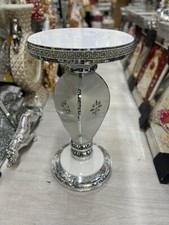 White venetian mirrored table - white,