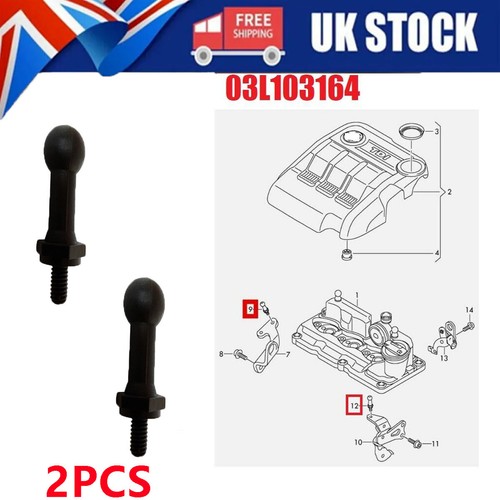 2pcs engine cover mounting peg - 2pcs,
