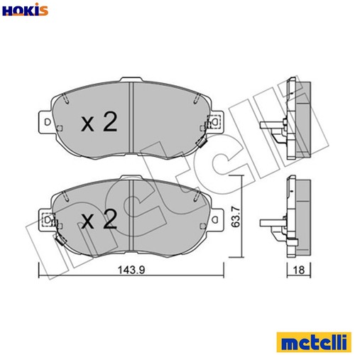 Brake pad set - brake,