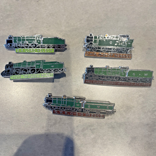 Railway themed badges enamel - 5,