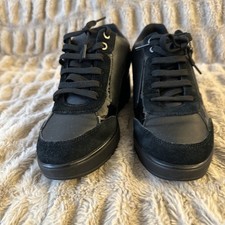 Geox Respira Leather Wedge Trainer Size 38