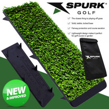 SPURK GOLF STRIKE MAT / LONG PILE GRASS LAUNCH WINTER MAT +SPURK MAT CARRY CASE