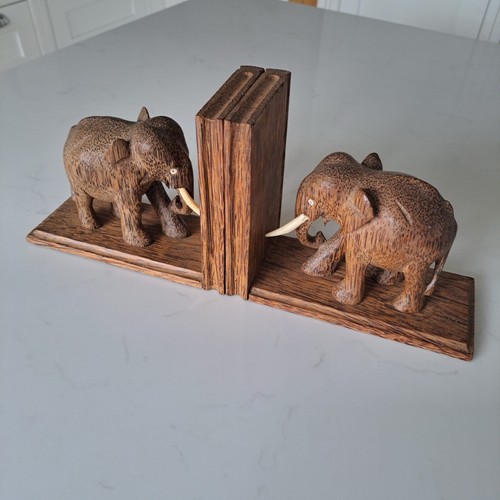 Vintage pair hand carved - pair,