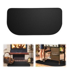 Fireproof Hearth Rug Heat Resistant Fireplace Mat Easy Clean Flame Retardant Pad