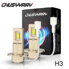 2x H3 White 6000K Fog Light