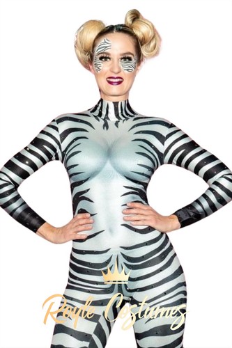 Zebra catsuit costume lycra - costume:,