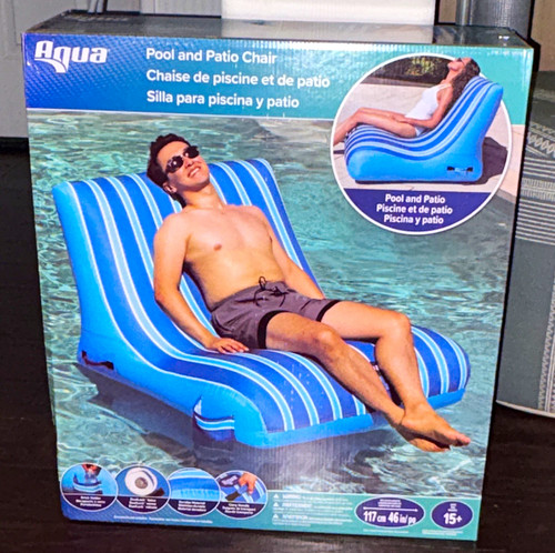 Aqua pool and patio chair - and,