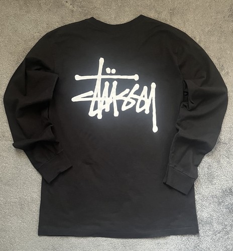 Stüssy black long sleeve - long, –