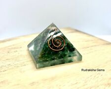 REIKI ENERGY CHARGED GREEN JADE ORGONE PYRAMID POWERFUL ENERGY GENERATOR GIFT