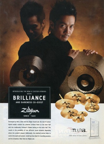 2006 print zildjian k - print, ad