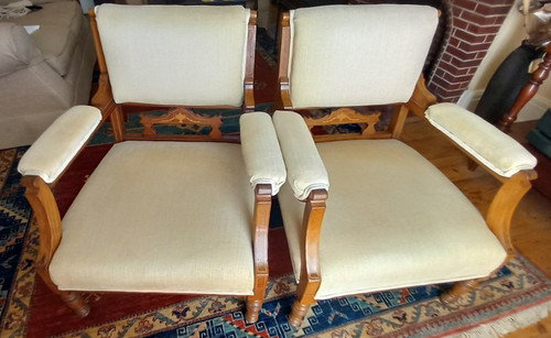 Identical victorian chairs - 2,