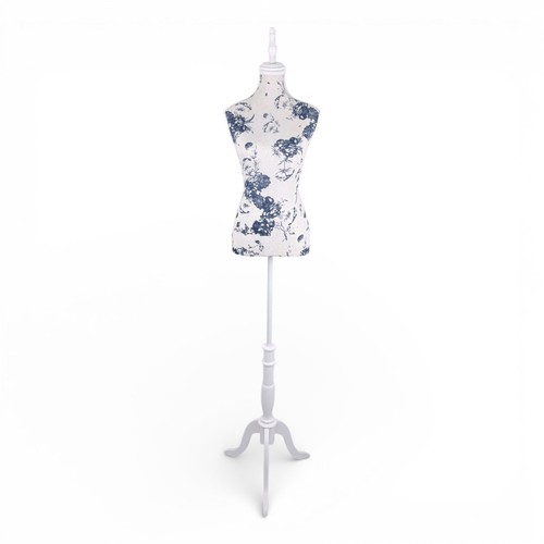 Blue floral female mannequin - blue,