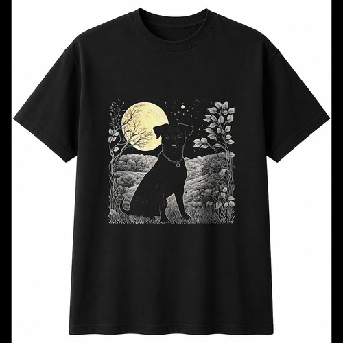 Botanical patterdale terrier - botanical,