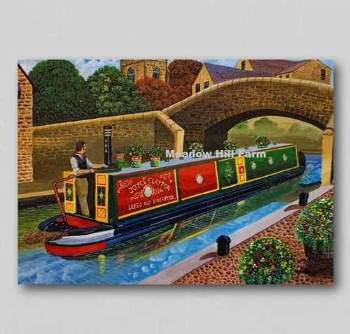 Fridge magnet canal barge - fridge,