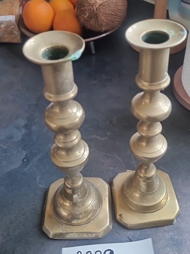 Brass candlestick set - set, 2