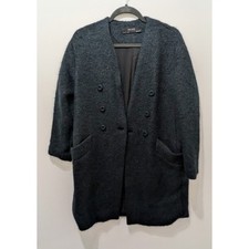 ZARA Mohair Coat With Pockets