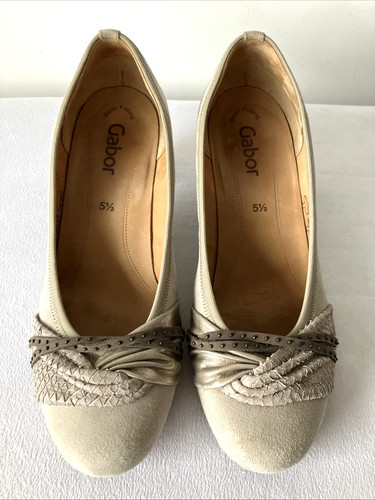 Gabor mid heel suede - heel,