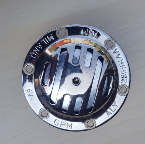 Chromed volt horn - chromed, ac