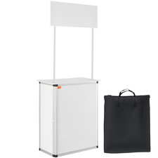 Portable Trade Show Podium Folding Exhibition Counter Display Stand W/ Storage