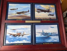 Framed porcelain plaques