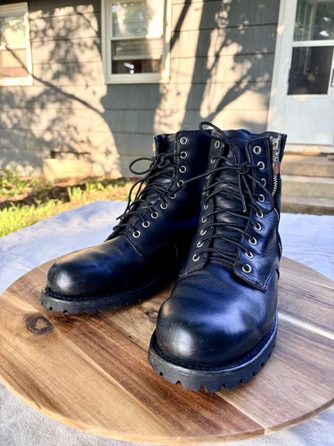 Red wing black leather - leather, up