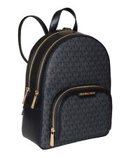 Michael Kors Zaino Borsa Abbazia JAYCEE MD ZIP PKT BACKPACK Nero oro