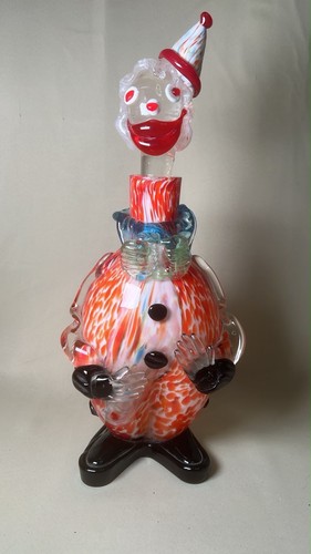 Murano glass clown - clown, decanter