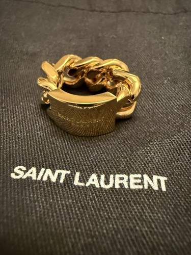 Saint laurent gold chain ring - saint,