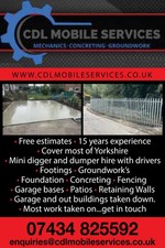 Mini Digger Hire Dumper Hire Groundwork’s Footings