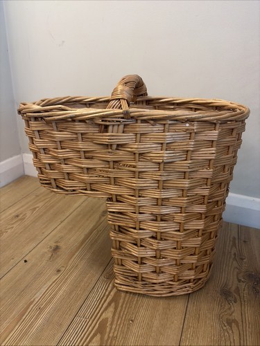 Brown woven wicker stair - woven,