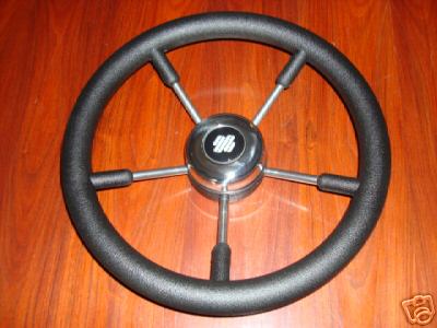 Black steering wheel rib - steering,
