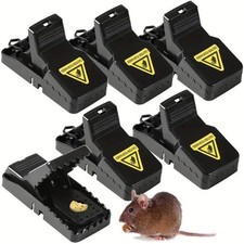 Mouse Trap Reusable Mice Indoors Outdoors Rodent Catcher Effective Kill 6 Pack