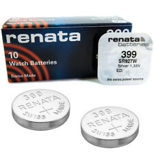 2 x Renata 399 SR927W D399 GP399 SR57 AG7 Watch Batteries