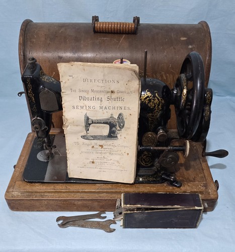 Antique 1893 singer vibrating - singer,