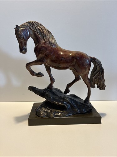 Horse sculpture patinated - horse, sculpture/patinated