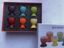 Le Creuset rainbow set 6 egg cups, RRP £55 - Same Day Dispatch