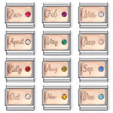 Italian Birth Stone Charms 9mm