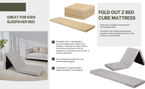 Fold out bed futon - fold, mattress