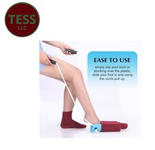 Sock Aid - Wide 3.93" Sock Aid with Foam Handles, Sock Aide Device for Elderly