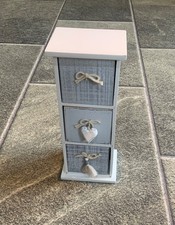 Provence Cool Grey 3 Drawer Chest